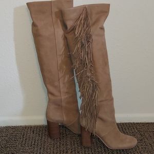 Sand Fringe Boots